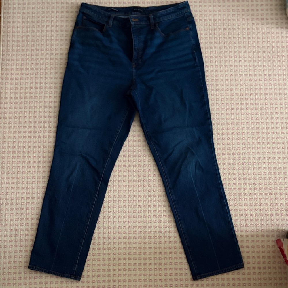 Talbots Deep Blue Straight-Leg Jeans